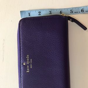 Kate Spade purple leather wallet